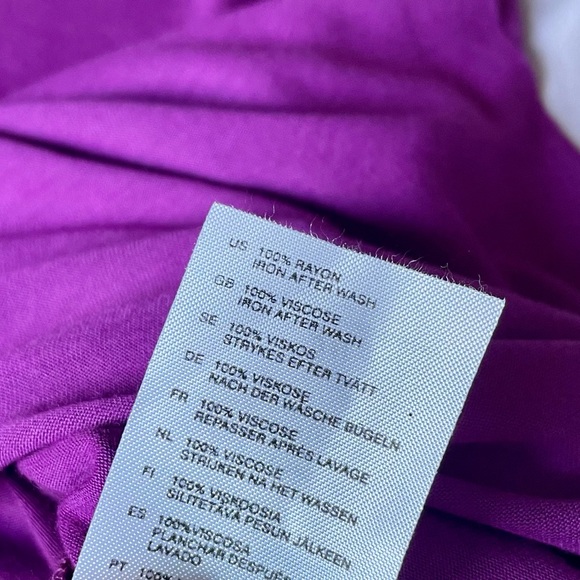 H&M purple asymmetric mini dress/tank top size 6 - Picture 5 of 6